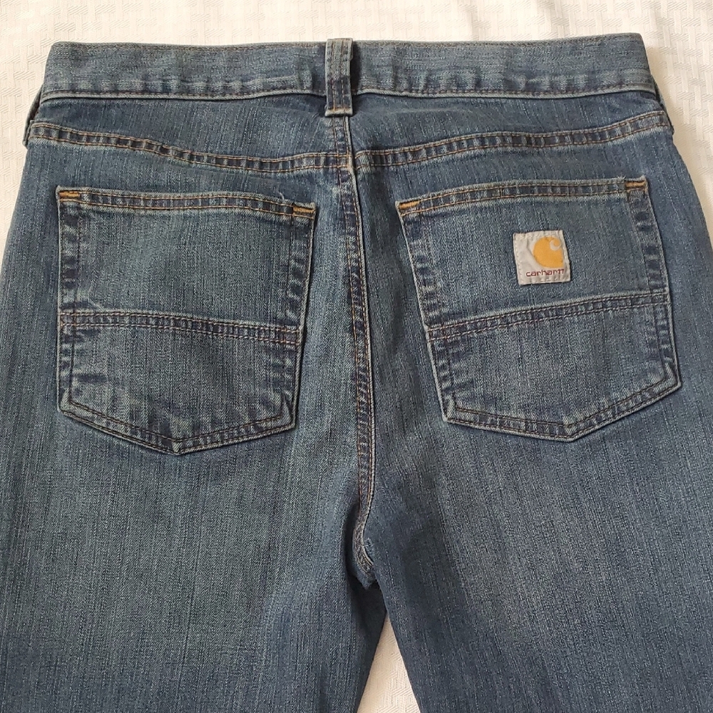 Carhartt Men's Denim Straight Leg Jeans Size 30x34 - Picture 2 of 10